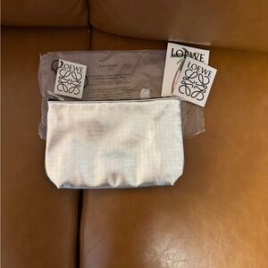 YSL Silver Star Makeup Pouch NWT